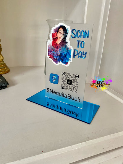 Rectangle Acrylic Payment sign