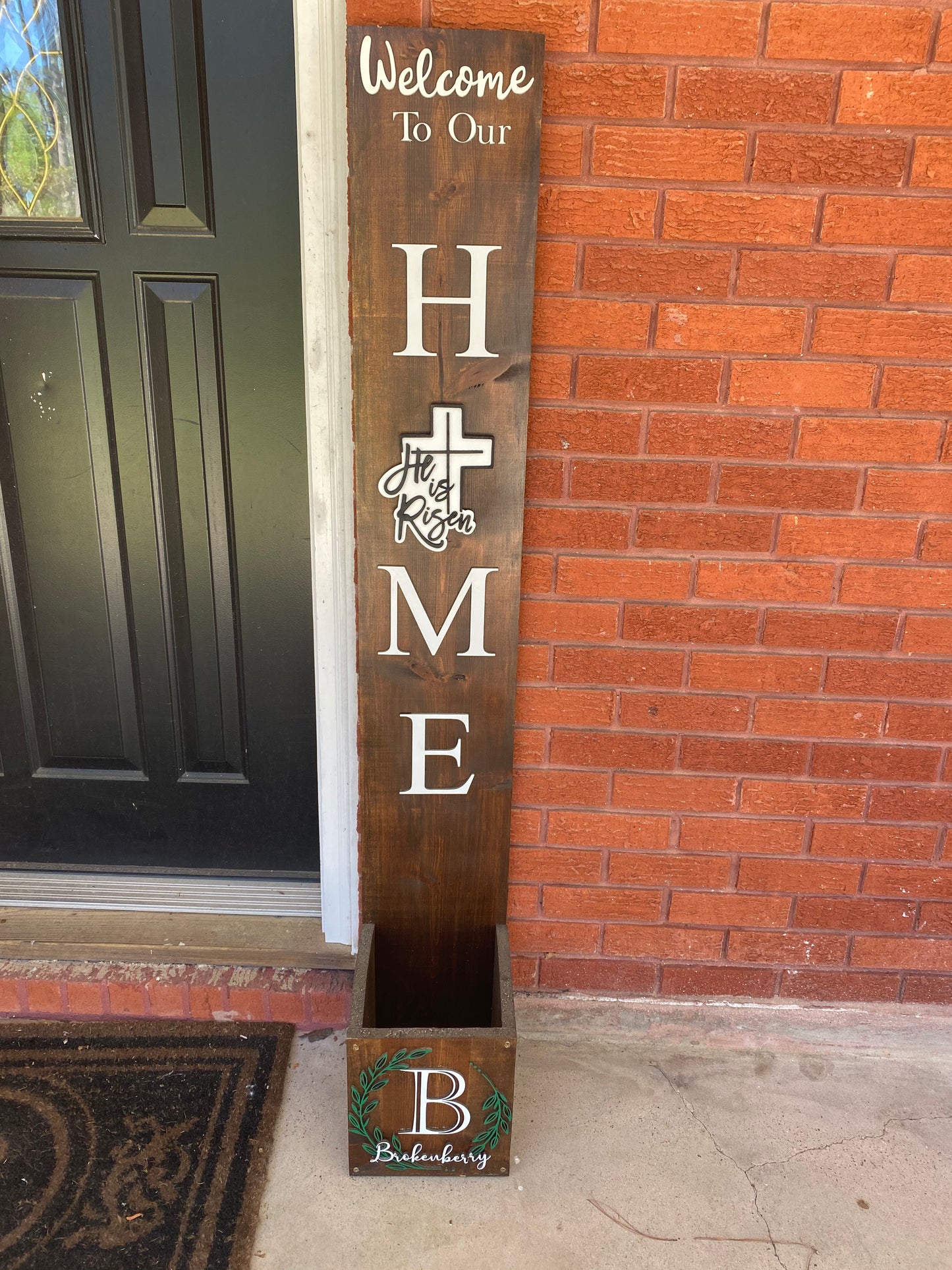 Interchangeable Planter box porch signs