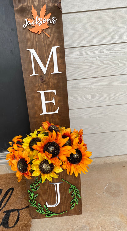 Interchangeable Planter box porch signs