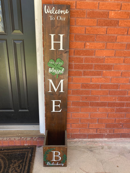 Interchangeable Planter box porch signs