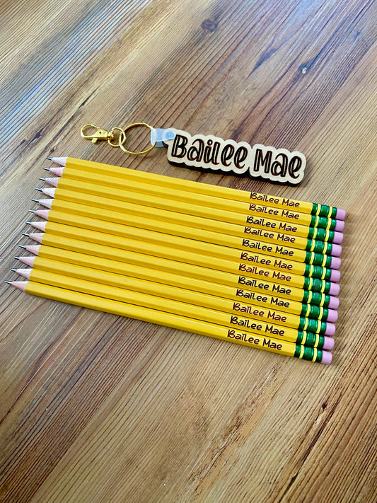 Engraved pencils