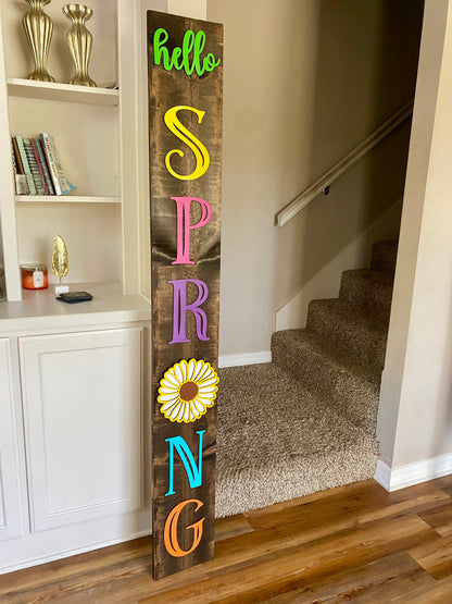 Planter box porch signs