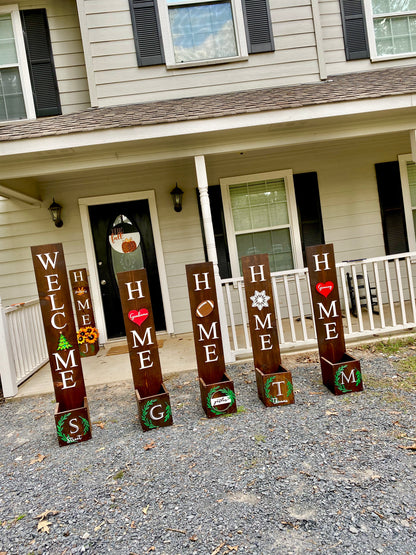 Interchangeable Planter box porch signs