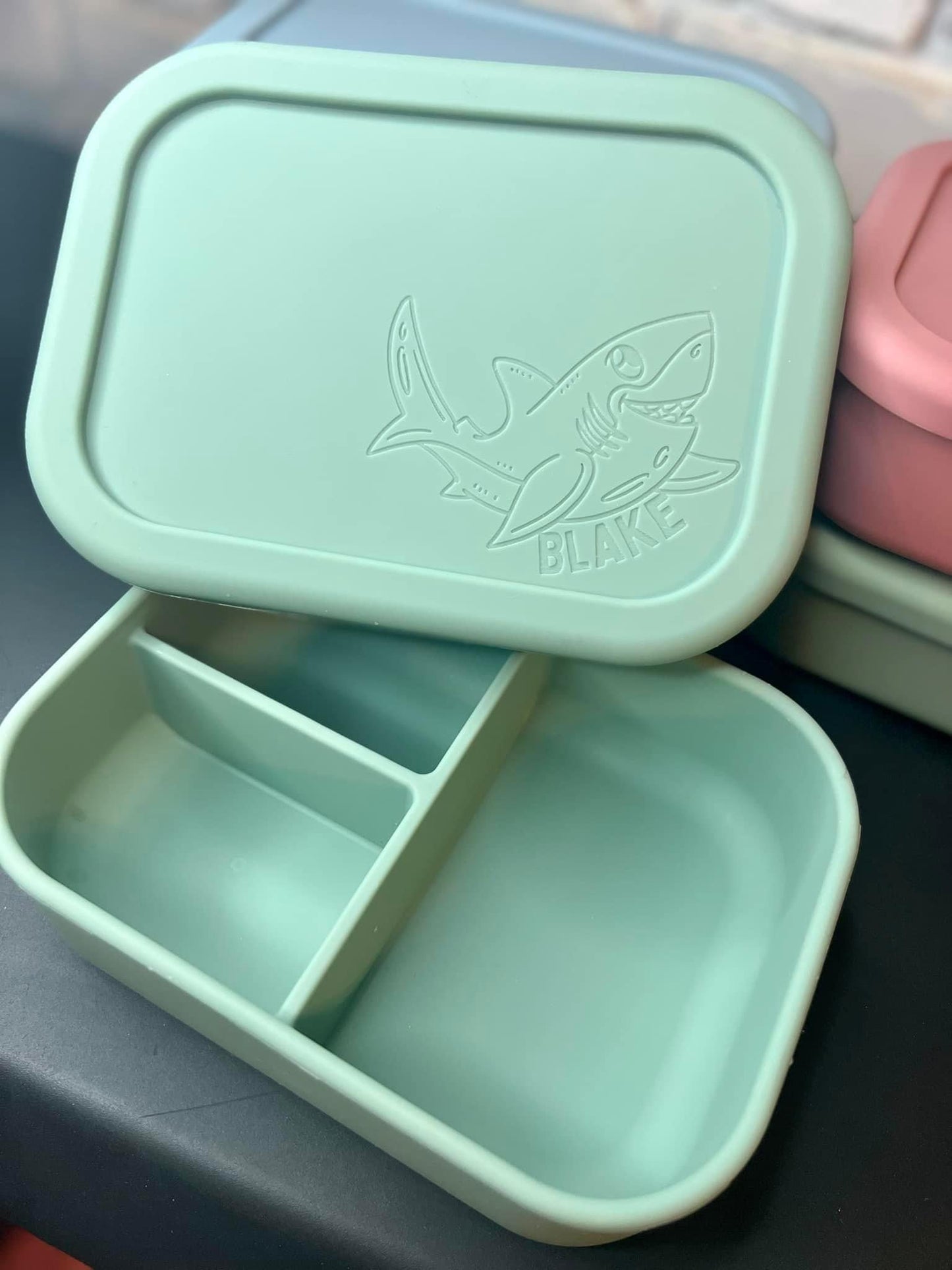 Custom engraved Silicone Bento boxes